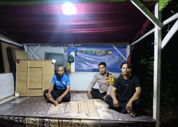 Bhabinkamtibmas Lengkong Karya Aktif Cek Poskamling Terpadu, Wujudkan Program Jaga Jakarta+