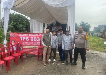 Cooling System dan KRYD Polsek Pagedangan Melakasanakan Pengamanan Pemilihan Ketua RW di Desa Cicalengka