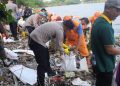 Wakapolres Kepulauan Seribu Hadiri Kegiatan “Jaga Jakarta Bersih” Forkopimko Jakarta Utara di Pantai Marunda