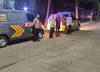 Patroli Blue Light dan Strong Point, Polsek Pondok Aren Antisipasi Kejahatan Jalanan