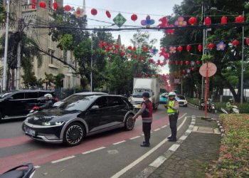 Jelang Buka Puasa Lalulintas Sore Hari Lancar ” Di 4 titik Strategis Polsek Sawah Besar
