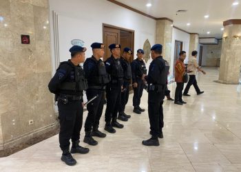 Brimob PMJ Pastikan Keamanan Perayaan Imlek 2577 Kongzili di Hotel Grand Sahid Jaya