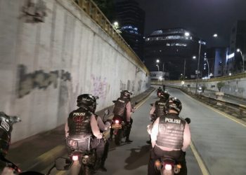 Tim Patroli Perintis Presisi Amankan 4 Orang Penjual Tramadol di Tanah Abang