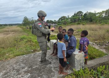 Bangun Kedekatan dengan Masyarakat, Satgas Damai Cartenz Intensifkan Patroli Humanis di Nduga