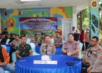 Polres Jakpus Ikuti Penanaman Jagung Serentak Dukung Program Swasembada Pangan