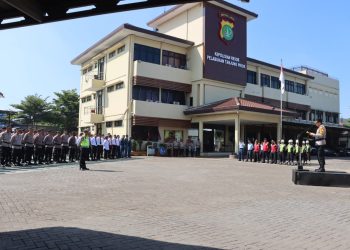 Polres Pelabuhan Tanjung Priok Gelar Apel Pasukan Operasi Ketupat Jaya 2026, Siap Amankan Arus Mudik Lebaran
