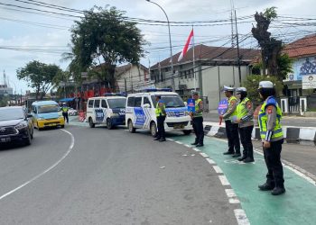 Satlantas Polrestro Tangerang Kota Kawal Arus Balik, Pemudik Diimbau Istirahat Jika Lelah