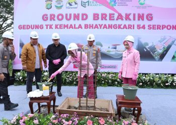Groundbreaking TK Kemala Bhayangkari 54 Serpong, Dukung Pendidikan Anak Sejak Dini