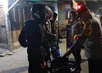 Operasi Kejahatan Jalanan Polsek Cikarang Timur, Satu Unit Motor Tanpa STNK Diamankan
