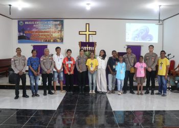 Lewat Belajar dan Bermain, Satgas Damai Cartenz Hadirkan Senyum Ceria Anak-anak Papua di Momen Paskah