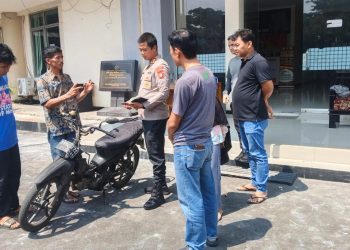 Respon Cepat Polsek Medansatria Warga Masyarakat Kehilangan Sepeda Motornya