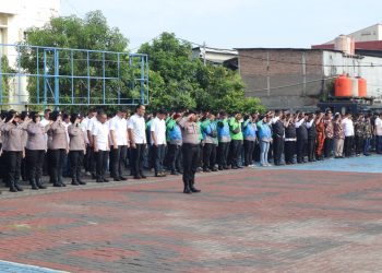 Apel Siaga Kamtibmas Polres Metro Bekasi Perkuat Kesiapsiagaan Pengamanan Aksi Unjuk Rasa Tahun 2026