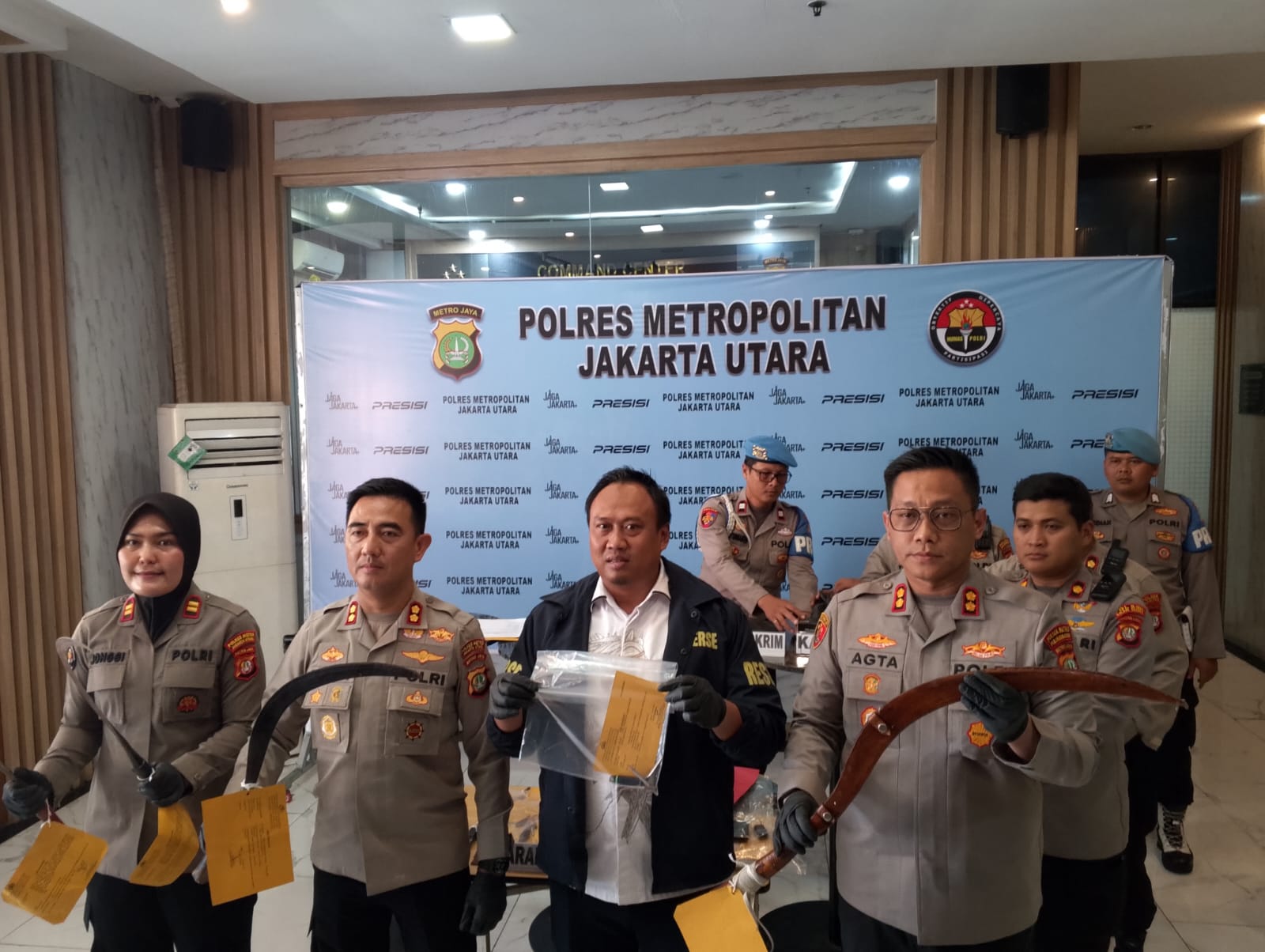 Polres Metro Jakarta Utara Ungkap 15 Kasus Kriminal, Amankan 26 Tersangka