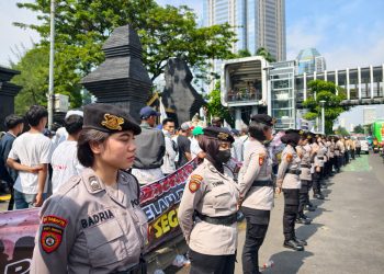 Polwan Polda Metro Jaya Diterjunkan Layani Aksi Tani Merdeka, Penyampaian Aspirasi Berjalan Tertib