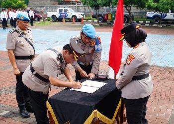 Melepas dengan Hormat, Menyambut dengan Amanah di Polres Metro Bekasi