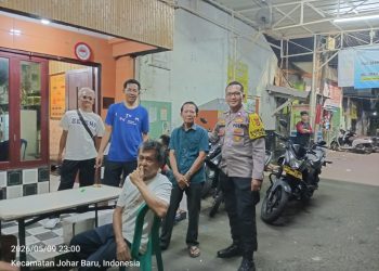 Jelang Dini Hari, Polisi dan Warga RW 01 Kampung Rawa Perkuat Siskamling Antisipasi Kejahatan Jalanan