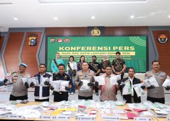 Operasi Antik LK 2026 Berakhir, Polda Riau Bongkar 435 Kasus Narkoba dan 557 Tersangka Diamankan