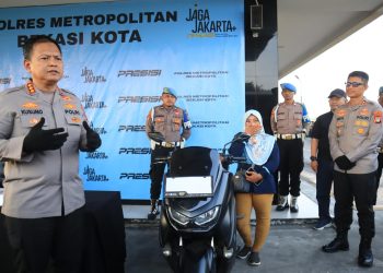 Satreskrim Polres Metro Bekasi Kota Amankan Pelaku Penipuan dan Penggelapan Motor Modus Tuduh Korban Pukul Adik Pelaku 