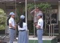 Polsek Medan Satria Laksanakan Pembinaan Kamtibmas Saat Upacara Bendera Di Sman 10 Kota Bekasi