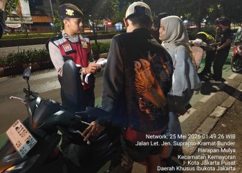 Polsek Johar Baru Gelar Operasi Cipta Kondisi, Antisipasi Begal dan Kejahatan Jalanan