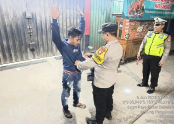 Polsek Babelan Gelar Operasi Kejahatan Jalanan dan Antisipasi Gangguan Kamtibmas, Situasi Wilayah Tetap Kondusif