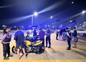 Lampu Biru Menyapu Jalur Deltamas, Polsek Cikarang Pusat Jaga Ruang Malam Tetap Aman