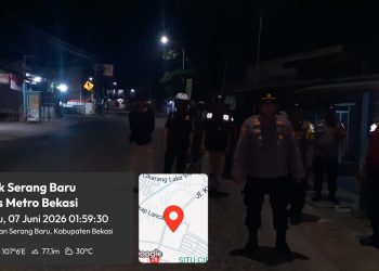 Jalur Langkap Lancar Dijaga, KRYD Polsek Serang Baru Dorong Warga Perkuat Keamanan Lingkungan
