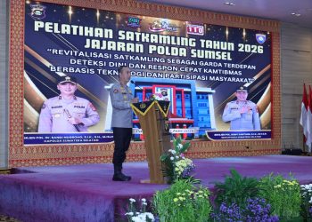 Buka Pelatihan Satkamling 2026, Kapolda Sumsel Tekankan Gotong Royong dan Pemanfaatan Teknologi