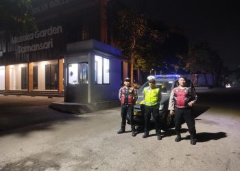 Patroli Biru Polsek Setu Perkuat Pengamanan Malam, Antisipasi 3C hingga Kejahatan Jalanan