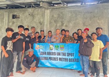 Jaga Bekasi On The Spot, Polsek Tambelang Ajak Warga Sukarapih Aktif Jaga Lingkungan