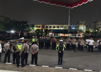 47 Personel Diterjunkan, Polres Metro Tangerang Kota Gelar Operasi Cipta Kondisi Dini Hari