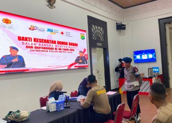 Brimob Polda Metro Jaya Gelar Donor Darah dI Hari Bhayangkara ke-80, Libatkan 100 Personel