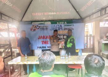 Jaga Jakarta On The Spot Kapolsek Bekasi Barat Ajak Driver Ojol Aktif Jaga Keamanan Lingkungan