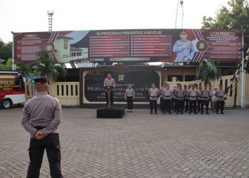 Perkuat Sinergitas, Polres Priok, Gelar JJOS Apel Gabungan Bersama Sabuk Kamtibmas