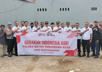 Jaga Jakarta+ Gerakan Indonesia Asri, Polisi dan Warga Neglasari Hijaukan Lingkungan