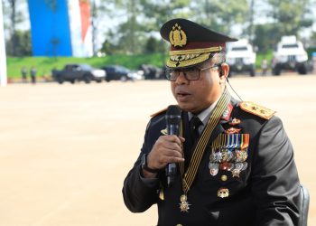 Polri Gelar Upacara Hari Bhayangkara Ke-80 di Satlat Korbrimob Cikeas