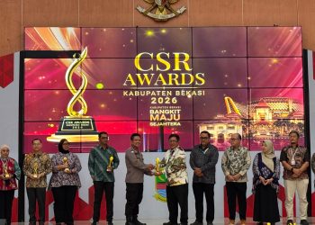 Kasat Binmas Polres Metro Bekasi Hadiri CSR Awards Kabupaten Bekasi Tahun 2026