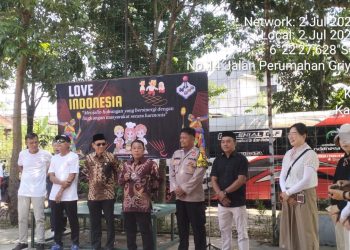 Jaga Bekasi On The Spot, Bhabinkamtibmas Polsek Setu Olahraga Bersama Warga Cikarageman