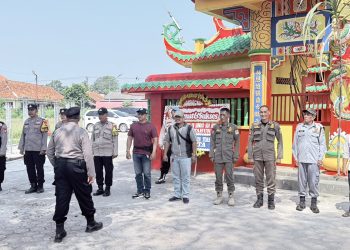 Polsek Cibarusah Berikan Pengamanan Perayaan Shejit Ngo Kok Ong ke-342