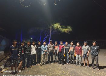 Polsek Bojongmangu Gelar Patroli Biru dan Strong Point, Antisipasi 3C serta Kejahatan Jalanan