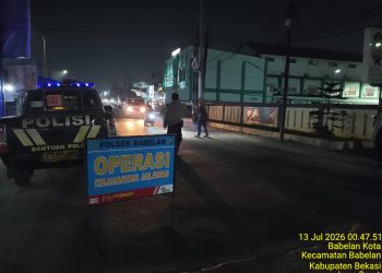 Polsek Babelan Gelar Operasi Kejahatan Jalanan, Amankan Satu Kendaraan Tanpa Kelengkapan Surat