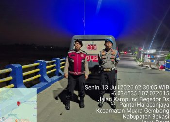 Polsek Muara Gembong Intensifkan Patroli Biru KRYD untuk Antisipasi 3C, Tawuran, dan Kejahatan Jalanan