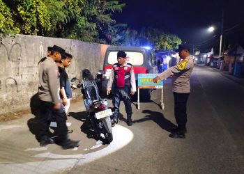 Polsek Muaragembong Gelar OKJ dan Patroli Biru Antisipasi Kejahatan Jalanan