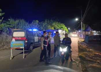 Patroli Jaga Jakarta Jaga Bekasi, Polsek Muaragembong Gelar Operasi Kejahatan Jalanan