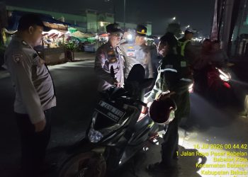 Patroli Jaga Jakarta Jaga Bekasi, Polsek Babelan Gelar Operasi Kejahatan Jalanan