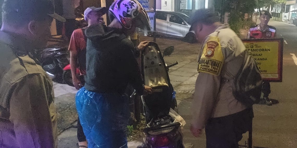 CIPTA KONDISI JUMAT DINI HARI, POLSEK PANCORAN PATROLI ANTISIPASI BEGAL DAN NARKOBA