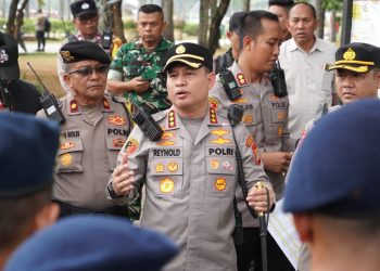 4.132 Personel Gelar Apel Pelayanan Pengamanan Aksi Mahasiswa di Monas, Kapolres Tekankan Pendekatan Humanis