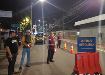 Polres Jakpus Gelar Operasi Cipta Kondisi Dini Hari, Dua Sepeda Motor Tanpa Surat Diamankan