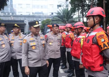 Polda Metro Jaya Gelar Apel Kesiapan Personel dan Peralatan Penanganan Bencana