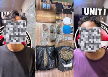 PENGEMBANGAN KASUS GANJA 15 KILOGRAM, SATRESNARKOBA POLRES METRO BEKASI KEMBALI SITA 2 KILOGRAM DAN AMANKAN DUA TERSANGKA